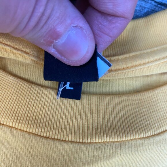 Brain Dead Brain Eeater Longsleeve Shirt Squash Yellow Large - Picture 3 of 6